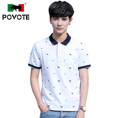 POVOTE Мужская повседневная футболка поло с коротким рукавом, хлопок
POVOTE Мужская повседневная футболка поло с коротким рукавом, хлопок
