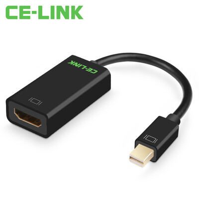 CE-LINK Mini DP to HDMI Converter Adapter Mini DP to HDMI Adapter Apple MacBook Lightning Connection TV Projector Display Black 2703 
CE-LINK Mini DP to HDMI Converter Adapter Mini DP to HDMI Adapter Apple MacBook Lightning Connection TV Projector Display Black 2703