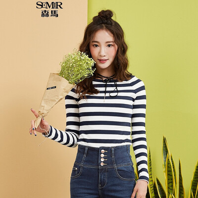 Semir sweater women 2017 autumn Slim was thin and beautiful word striped stretch 12316010201 blue and green tone
Semir sweater women 2017 autumn Slim was thin and beautiful word striped stretch 12316010201 blue and green tone