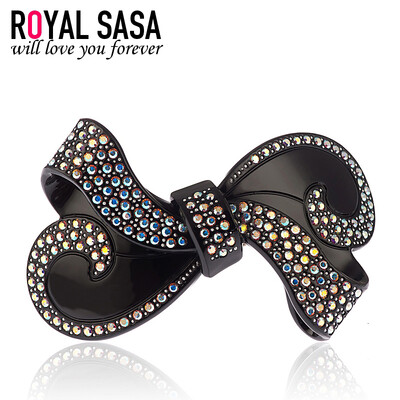 Royal Sasa (Royalsasa) headdress hair accessories horizontal folder spring clip tray top clip ponytail clip bow acrylic imitation crystal black
Royal Sasa (Royalsasa) headdress hair accessories horizontal folder spring clip tray top clip ponytail clip bow acrylic imitation crystal black