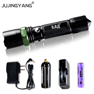 Hot Aluminum alloy Rechargeable police handlight Waterproof Tactical 5W LED Q5 Zoom Flashlight with 18650 lithium battery
Hot Aluminum alloy Rechargeable police handlight Waterproof Tactical 5W LED Q5 Zoom Flashlight with 18650 lithium battery
