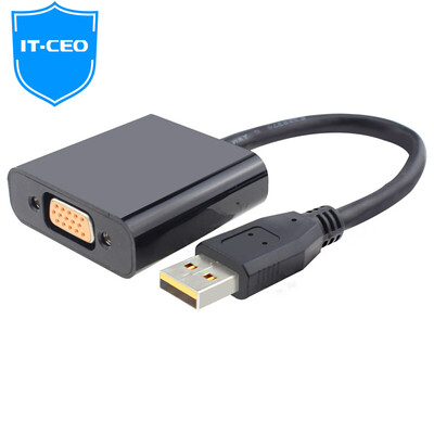 IT-CEO USB to VGA female converter USB30 external discrete graphics notebook computer then projector TV monitor adapter video cable Y1VGA3-A
IT-CEO USB to VGA female converter USB30 external discrete graphics notebook computer then projector TV monitor adapter video cable Y1VGA3-A