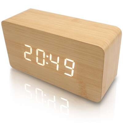 Innov alarm clock voice control three groups creative large screen alarm clock wood color
Innov alarm clock voice control three groups creative large screen alarm clock wood color