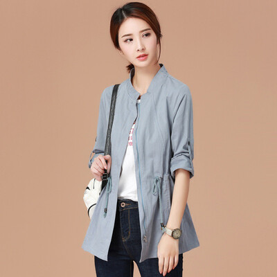 City plus CITYPLUS 2017 autumn new women&39s solid color in the long section of the collar jacket female loose casual windbreaker CWWT178257 gray blue M
City plus CITYPLUS 2017 autumn new women&39s solid color in the long section of the collar jacket female loose casual windbreaker CWWT178257 gray blue M