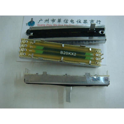 Mixer fader potentiometer 7.2 cm double Slide potentiometer B20K B10K outer feet
Mixer fader potentiometer 7.2 cm double Slide potentiometer B20K B10K outer feet