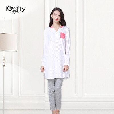 iCoffy home service women&39s spring pants home furnishings leisure cotton long-sleeved living clothes OF8006 pink wave point XL code
iCoffy home service women&39s spring pants home furnishings leisure cotton long-sleeved living clothes OF8006 pink wave point XL code