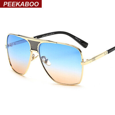Peekaboo square sunglasses men flat top metal gold european american gradient sun glasses luxury male eyewears
Peekaboo square sunglasses men flat top metal gold european american gradient sun glasses luxury male eyewears