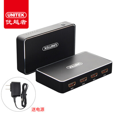 UNITEK hdmi dispenser 1 into the 4 out of a 4 out of 4K high-definition video divider a four computer TV projector cable Y-HD12005-BK
UNITEK hdmi dispenser 1 into the 4 out of a 4 out of 4K high-definition video divider a four computer TV projector cable Y-HD12005-BK