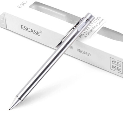 ESCASE Apple iPad capacitive pen stylus compatible with Microsoft Surface Huawei Samsung Tablet PC phone smart touch rechargeable business enjoyment version of silver white
ESCASE Apple iPad capacitive pen stylus compatible with Microsoft Surface Huawei Samsung Tablet PC phone smart touch rechargeable business enjoyment version of silver white