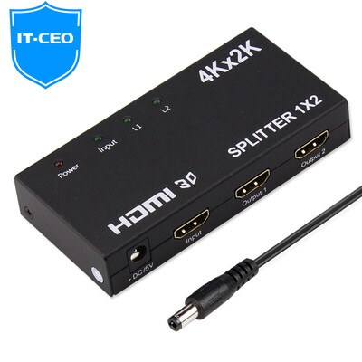 IT-CEO V7XF05 One in two HDMI Splitter 1 min 2 1 in 2 out HMDI Divider Switcher HDMI HUB Hub with Power Adapter Black
IT-CEO V7XF05 One in two HDMI Splitter 1 min 2 1 in 2 out HMDI Divider Switcher HDMI HUB Hub with Power Adapter Black