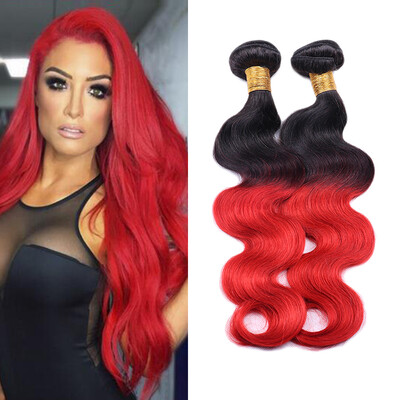 Ombre Brazilian Body Wave Hair 3 Bundles Two Tones 1B/Red Black to Red Brazilian Virgin Remy Human Hair Weave Extensions
Ombre Brazilian Body Wave Hair 3 Bundles Two Tones 1B/Red Black to Red Brazilian Virgin Remy Human Hair Weave Extensions
