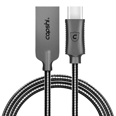 Capshi Type-C data cable Andrews mobile phone charger line Q1 metal spring 1 m gray support Huawei P9 Mang 5 glory V8 music as 1S2 millet 4C 56
Capshi Type-C data cable Andrews mobile phone charger line Q1 metal spring 1 m gray support Huawei P9 Mang 5 glory V8 music as 1S2 millet 4C 56