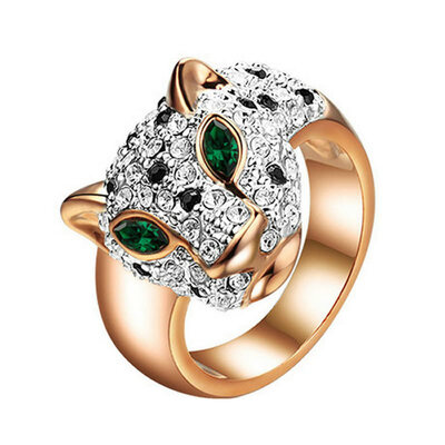 Yoursfs@ Accessories leopard luxury crystal vintage rose gold-color ring female
Yoursfs@ Accessories leopard luxury crystal vintage rose gold-color ring female