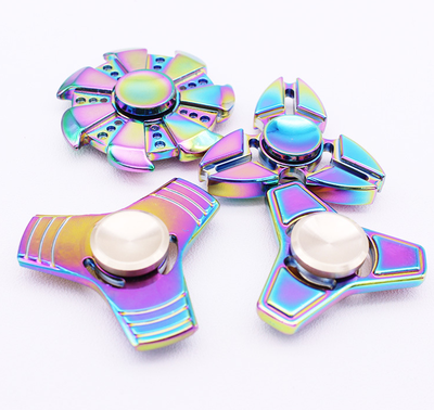 Color Rainbow Aluminum Metal Tri Hand Finger Spinner Fidget EDC Desk Toy Gyro
Color Rainbow Aluminum Metal Tri Hand Finger Spinner Fidget EDC Desk Toy Gyro