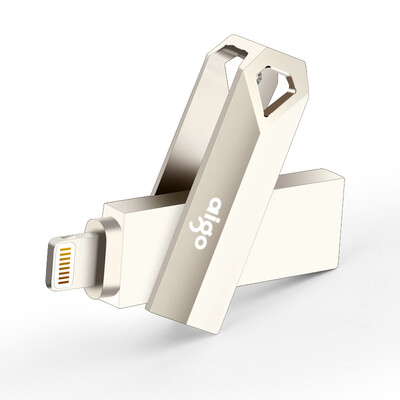 Patriot aigo 128G Apple Phone U disk U366 USB30 Apple official MFI certified iPhone&iPad dual interface mobile phone with silver
Patriot aigo 128G Apple Phone U disk U366 USB30 Apple official MFI certified iPhone&iPad dual interface mobile phone with silver