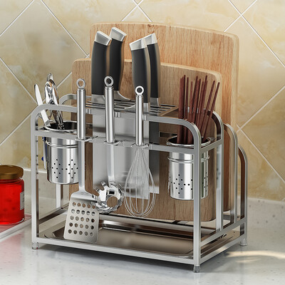 Ai heart is still SUS304 stainless steel knife rack kitchen racks cutting board storage rack with chopsticks tube (with 4 hooks
Ai heart is still SUS304 stainless steel knife rack kitchen racks cutting board storage rack with chopsticks tube (with 4 hooks