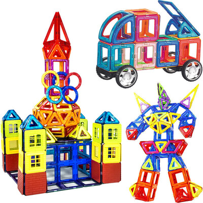 Kobo (KEBO) Kobo 148 sets of combination of magnetic tablets to build the film Variety Tieri magnetic rod magic magic magnetic Yi Yi early childhood education children 3D stereo fight spells