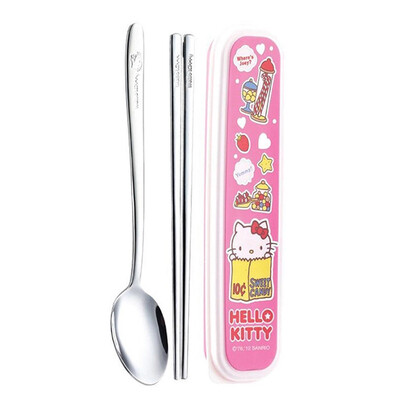 South Korea imports Lock & Lock LOCK & LOCK HELLO KITTY infant stainless steel spoon chopsticks box set pink LKT003
South Korea imports Lock & Lock LOCK & LOCK HELLO KITTY infant stainless steel spoon chopsticks box set pink LKT003
