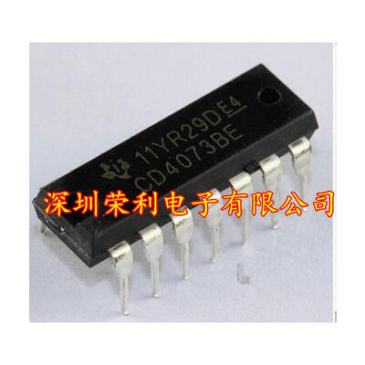 Free shipping 20pcslot The gate inverter logic AND gate ps CD4073BE CD4073 DIP new original