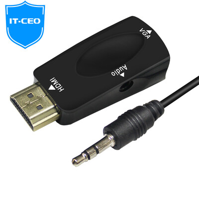 IT-CEO hdmi to vga converter HD видеоадаптер с 3,5-миллиметровым аудио кабелем компьютер TV box проектор кабель дисплея мужской / женский V7XF18
IT-CEO hdmi to vga converter HD видеоадаптер с 3,5-миллиметровым аудио кабелем компьютер TV box проектор кабель дисплея мужской / женский V7XF18