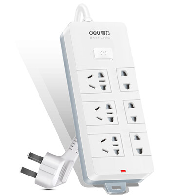 Deli 18263 new national standard 8-bit combination hole 5 meters anti-electric control switch socket plug plug board 
Deli 18263 new national standard 8-bit combination hole 5 meters anti-electric control switch socket plug plug board