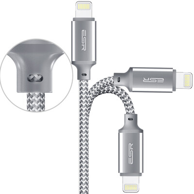 Illustrator Type-c to lightning Apple data cable for the new MacBook iPhone7 7Plus 6s 6 SE iPad Air woven deep gray
Illustrator Type-c to lightning Apple data cable for the new MacBook iPhone7 7Plus 6s 6 SE iPad Air woven deep gray