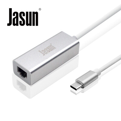 JASUN USB3.1 Type-C to Gigabit Ethernet card type-c to RJ45 high-speed network port 12-inch MacBookUSB-C external network aluminum silver JS-054
JASUN USB3.1 Type-C to Gigabit Ethernet card type-c to RJ45 high-speed network port 12-inch MacBookUSB-C external network aluminum silver JS-054