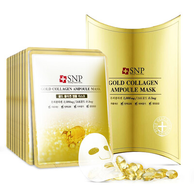 Snape SNP Gold Collagen Essence Mask 25ml 10 Water Moisturizing Tightening Shrinks Shrinks Brightening Men & Women
Snape SNP Gold Collagen Essence Mask 25ml 10 Water Moisturizing Tightening Shrinks Shrinks Brightening Men & Women