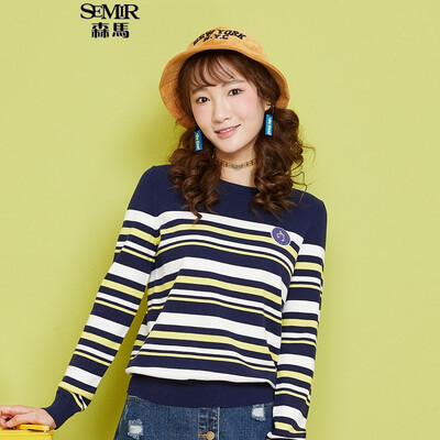 Semir Somerset Knitwear Women&39s Round Collar Straight Sweater Straight Sweater Shirt 14316070013 Blue Yellow Tone
Semir Somerset Knitwear Women&39s Round Collar Straight Sweater Straight Sweater Shirt 14316070013 Blue Yellow Tone
