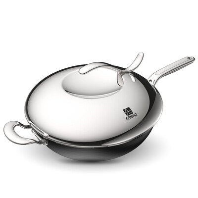 Sanhe (wuo) wok 32CM non-stick pan fast hot no smoke fried stainless steel wok gas gas induction cooker general pot tai chi poly warm steel series CGS3201-1
Sanhe (wuo) wok 32CM non-stick pan fast hot no smoke fried stainless steel wok gas gas induction cooker general pot tai chi poly warm steel series CGS3201-1