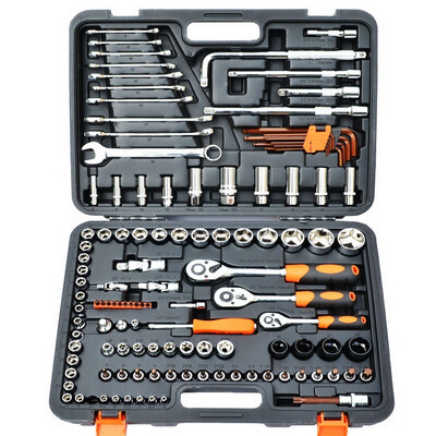 Huafeng giant arrow ratchet wrench sleeve set of 120 sets of professional-grade auto repair vehicle maintenance kit set HF-81120A
Huafeng giant arrow ratchet wrench sleeve set of 120 sets of professional-grade auto repair vehicle maintenance kit set HF-81120A