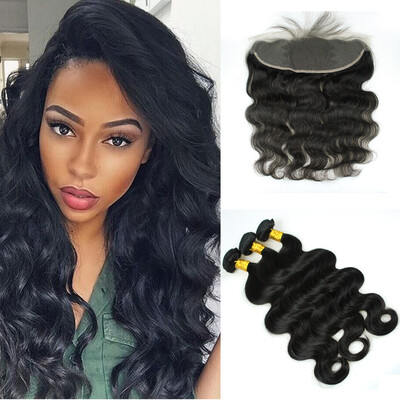 8A Peruvian Virgin Human Hair Body Wave 3 Bundles With Lace Frontal Closure 100% Human Hair Extensions Body Wave Natural Color
8A Peruvian Virgin Human Hair Body Wave 3 Bundles With Lace Frontal Closure 100% Human Hair Extensions Body Wave Natural Color