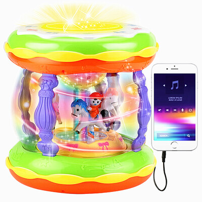 Ao Zhijia AoZhiJia baby toys multi-function rechargeable baby hand drums 0-1 year old baby music early education puzzle large carousel pat drum
Ao Zhijia AoZhiJia baby toys multi-function rechargeable baby hand drums 0-1 year old baby music early education puzzle large carousel pat drum