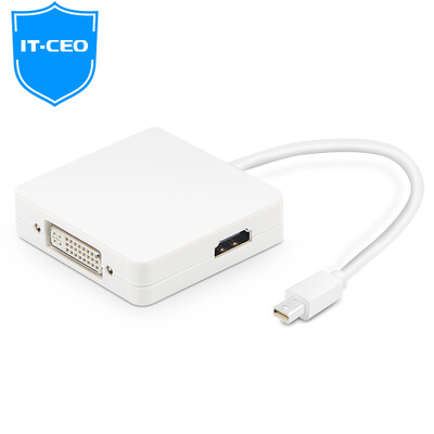 IT-CEO V08DMV DP to VGA Cable Adapter DisplayPort Converter Adapter Connection Display Projector Black