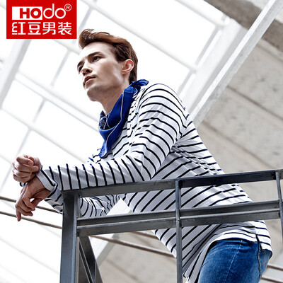 Red beans Hodo men business casual business travel series fashion stripes simple Slim men's cotton long-sleeved T-shirt S5 black 175 / 92A
Red beans Hodo men business casual business travel series fashion stripes simple Slim men's cotton long-sleeved T-shirt S5 black 175 / 92A