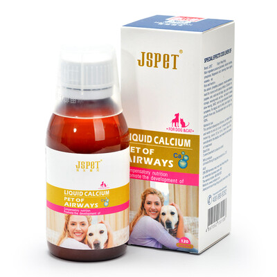 Johnson and Johnson (JSPET) liquid calcium cat dog general high absorption, promote the development of high-performance liquid calcium 120ml
Johnson and Johnson (JSPET) liquid calcium cat dog general high absorption, promote the development of high-performance liquid calcium 120ml
