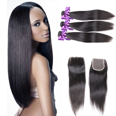 Indian Virgin Hair 3 Bundles Straight Hair With Closure Cheap Weave Wet And Wavy Human Hair Extensions Bundle Deals With Closure
Indian Virgin Hair 3 Bundles Straight Hair With Closure Cheap Weave Wet And Wavy Human Hair Extensions Bundle Deals With Closure
