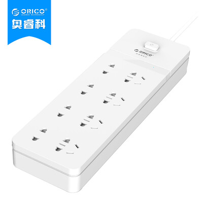 ORICO SPT-A8 8-bit 1.5 m long length wiring board Power socket / plug / row / plug / board / drag board switch white
ORICO SPT-A8 8-bit 1.5 m long length wiring board Power socket / plug / row / plug / board / drag board switch white