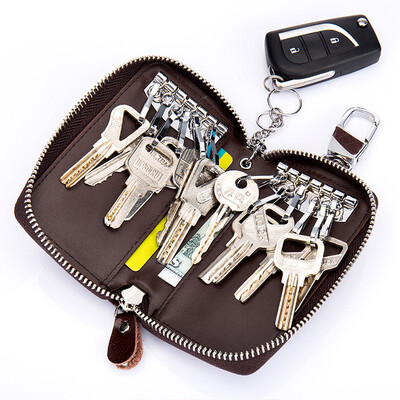 The new double key bag zipper Leather Ladies capacity Mens multi function key bag leather waist hanging
The new double key bag zipper Leather Ladies capacity Mens multi function key bag leather waist hanging