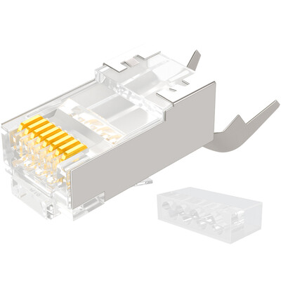 Shanze (SAMZHE) WL-1050 seven types of shielded 10 Gigabit two-piece 7-type copper shell crystal head RJ45 cable socket head CAT7 gold-plated 50U with swallowtail clip 1.3MM thread hole 5 / bag
Shanze (SAMZHE) WL-1050 seven types of shielded 10 Gigabit two-piece 7-type copper shell crystal head RJ45 cable socket head CAT7 gold-plated 50U with swallowtail clip 1.3MM thread hole 5 / bag