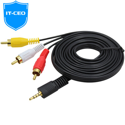 IT-CEO V084R 3.5x15mm one-third lotus head audio and video cable 3 in 1 AV transfer cable for millet box 3 generation / 2 generation enhanced version of music as c1s / t1s 2 meters
IT-CEO V084R 3.5x15mm one-third lotus head audio and video cable 3 in 1 AV transfer cable for millet box 3 generation / 2 generation enhanced version of music as c1s / t1s 2 meters
