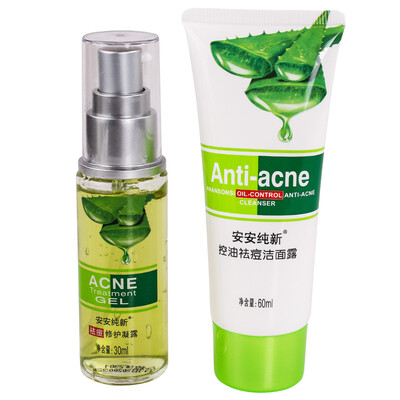 Anemone pure new acne skin care suits (oil control acne cleansing + repair skin gel) Acne Care 
Anemone pure new acne skin care suits (oil control acne cleansing + repair skin gel) Acne Care