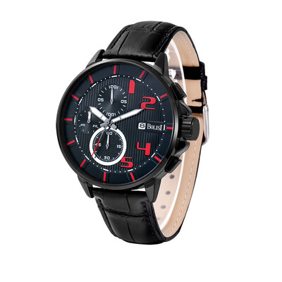 BOLISI 8211 Fashionable Chronograp Quartz Watches With Leather Watch Band