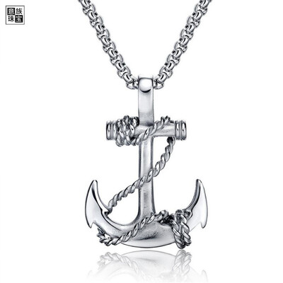 Italian ship anchor cross titanium steel man necklace personality gift
Italian ship anchor cross titanium steel man necklace personality gift