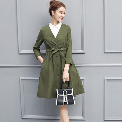 Markentsee 2017 Women's Autumn Fashion Long Sleeve Midset Set / Skirt Fall Slim Marble Elegant Shirt Chiffon One-piece Dress WWYG8659 Army Green M
Markentsee 2017 Women's Autumn Fashion Long Sleeve Midset Set / Skirt Fall Slim Marble Elegant Shirt Chiffon One-piece Dress WWYG8659 Army Green M