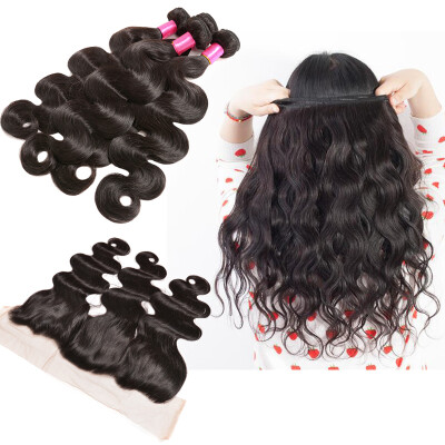 Body Wave Peruvian Virgin Hair With Frontal Closure Ear To Ear Lace Frontal with baby hair and bundles 8A Unprocessed Virgin Hair
Body Wave Peruvian Virgin Hair With Frontal Closure Ear To Ear Lace Frontal with baby hair and bundles 8A Unprocessed Virgin Hair