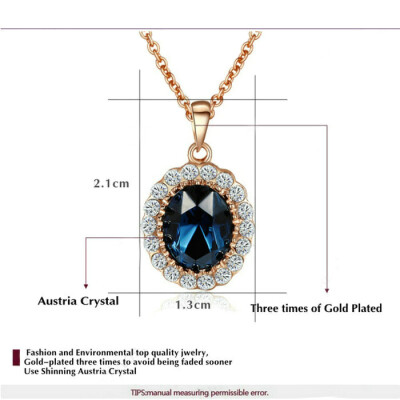 Yoursfs® 18K Rose Gold Plated Simulated Sapphire Angel Eye Necklace Use Austrian Crystal Fashion Jewelry
Yoursfs® 18K Rose Gold Plated Simulated Sapphire Angel Eye Necklace Use Austrian Crystal Fashion Jewelry