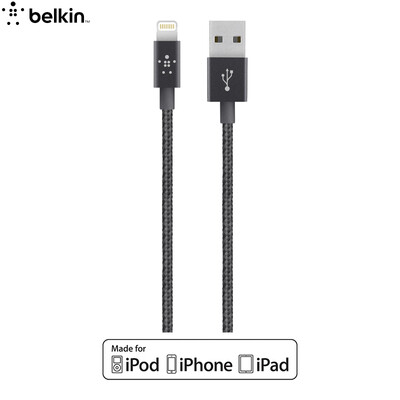 Belkin Apple MFI сертифицированная нейлоновая плетеная линия передачи данных Lightning Lightning Interface для iPhone7 Plus / 6s Plus Black 1.2m
Belkin Apple MFI сертифицированная нейлоновая плетеная линия передачи данных Lightning Lightning Interface для iPhone7 Plus / 6s Plus Black 1.2m