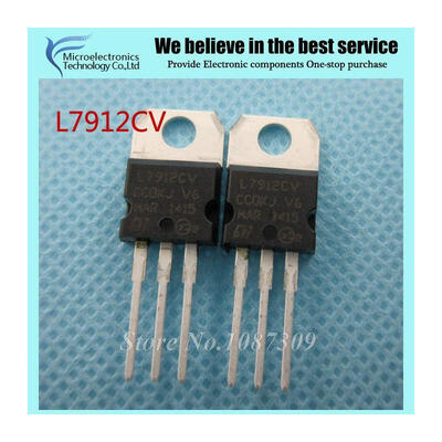 10pcs free shipping L7912CV L7912 KA7912 MC7912 Voltage Regulator -12V 1.5A TO-220 new original
10pcs free shipping L7912CV L7912 KA7912 MC7912 Voltage Regulator -12V 1.5A TO-220 new original