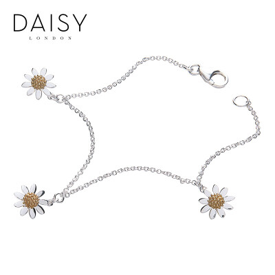British DAISY LONDON handmade retro daisy 10mm three pendants 925 silver bracelet
British DAISY LONDON handmade retro daisy 10mm three pendants 925 silver bracelet